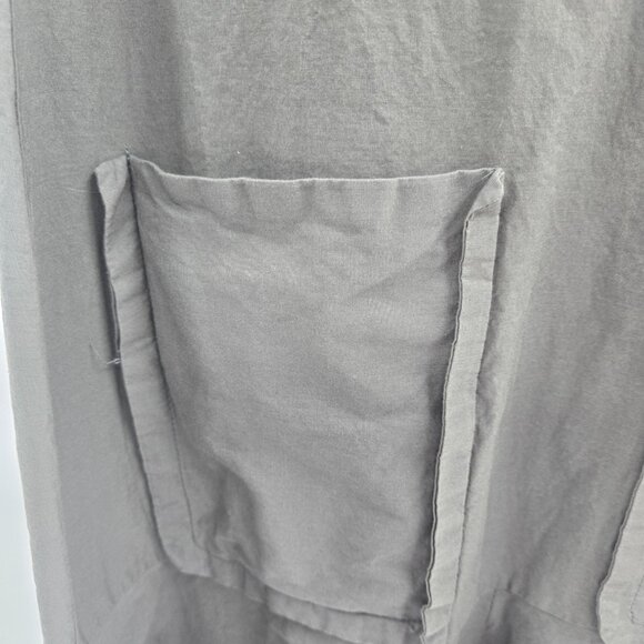 Zara White Green Cotton Ribbed Pockets Sleeveless Midi Dress Medium - Picture 4 of 13